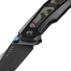 Kizer Feweed | S45VN | Titanium（Camo Carbon 80s）| KizerB™ 3694A3