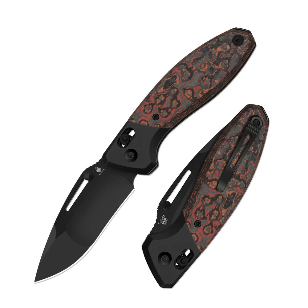 Kizer Bulli | S45VN | Titanium & Fat Carbon | KizerB™ 3695A3
