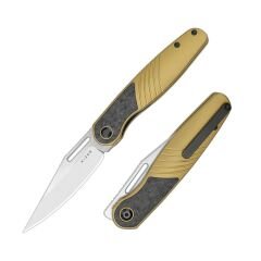 Kizer Raze | Titanyum + Karbon Fiber Sap | S45VN Çelik Çakı | Ki3720A3