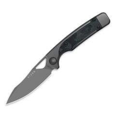 Kizer Ara | S45VN | Titanium & Camo Carbon Brittany Blue | Ki3729A2