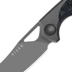 Kizer Ara | S45VN | Titanium & Camo Carbon Brittany Blue | Ki3729A2