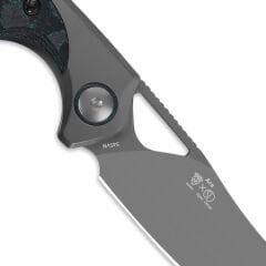 Kizer Ara | S45VN | Titanium & Camo Carbon Brittany Blue | Ki3729A2