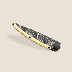 Deejo 37g, Yellow Gold Gilded / Good Luck Çakı