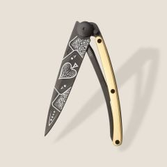 Deejo 37g, Yellow Gold Gilded / Good Luck Çakı