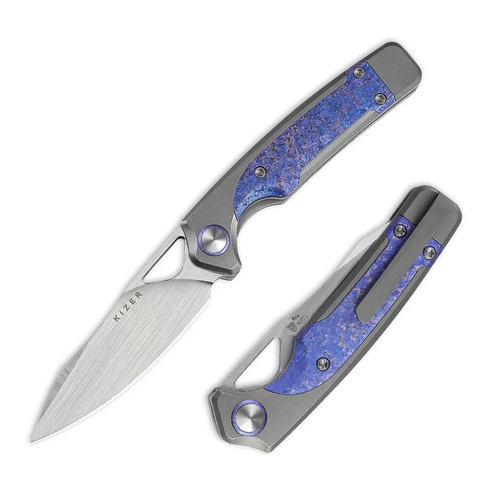 Ara | S45VN | Titanium & Purple Snowflake Titanium | Ki3729A3