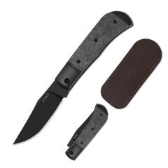 Kizer Trestle | Titanyum + Karbon Fiber Sap | S45VN Çelik Çakı | Ki3761A1