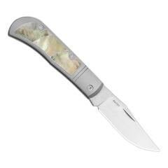 Kizer Trestle | S45VN | Titanium & Mother of Pearl | KizerB™ 3761A3
