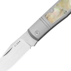 Kizer Trestle | S45VN | Titanium & Mother of Pearl | KizerB™ 3761A3