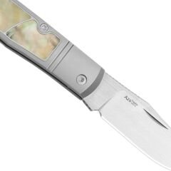 Kizer Trestle | S45VN | Titanium & Mother of Pearl | KizerB™ 3761A3