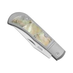 Kizer Trestle | S45VN | Titanium & Mother of Pearl | KizerB™ 3761A3