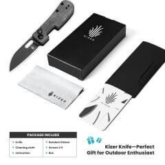 Kizer Banish | Mikarta Sap | 154CM Çelik Mini Çakı | V2676C1