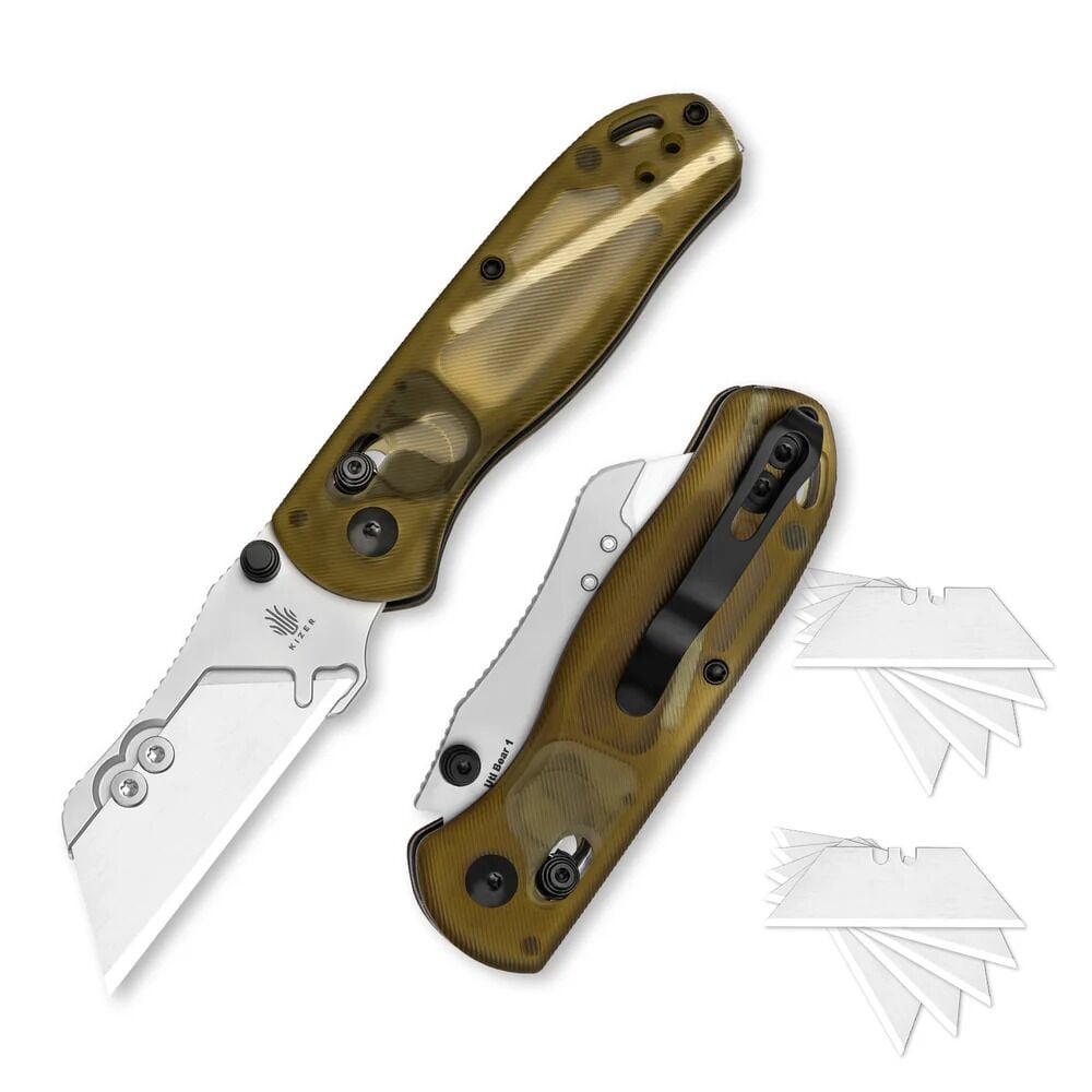 Kizer Drop Bear® Utility | Ultem Sap | SK5 + 50Cr15MoV Çelik Çakı | V3619JA4