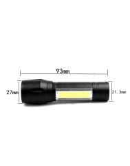 MİNİ ÇOK GÜÇLÜ ŞARJLI EL FENERİ ( XPE+ COB LED ) WATTON WT-030